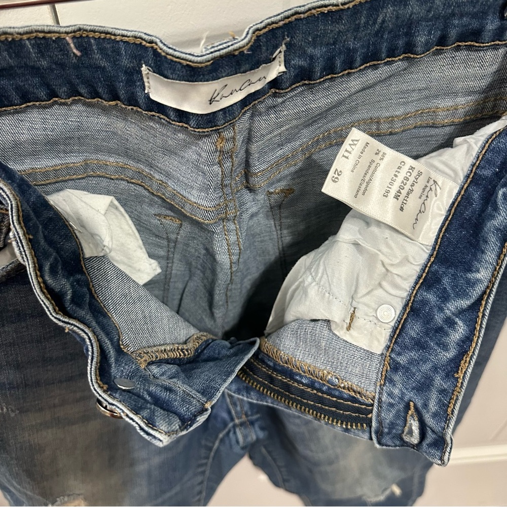 KanCan Blue Distressed Ankle Jeans - Picture 4 of 6